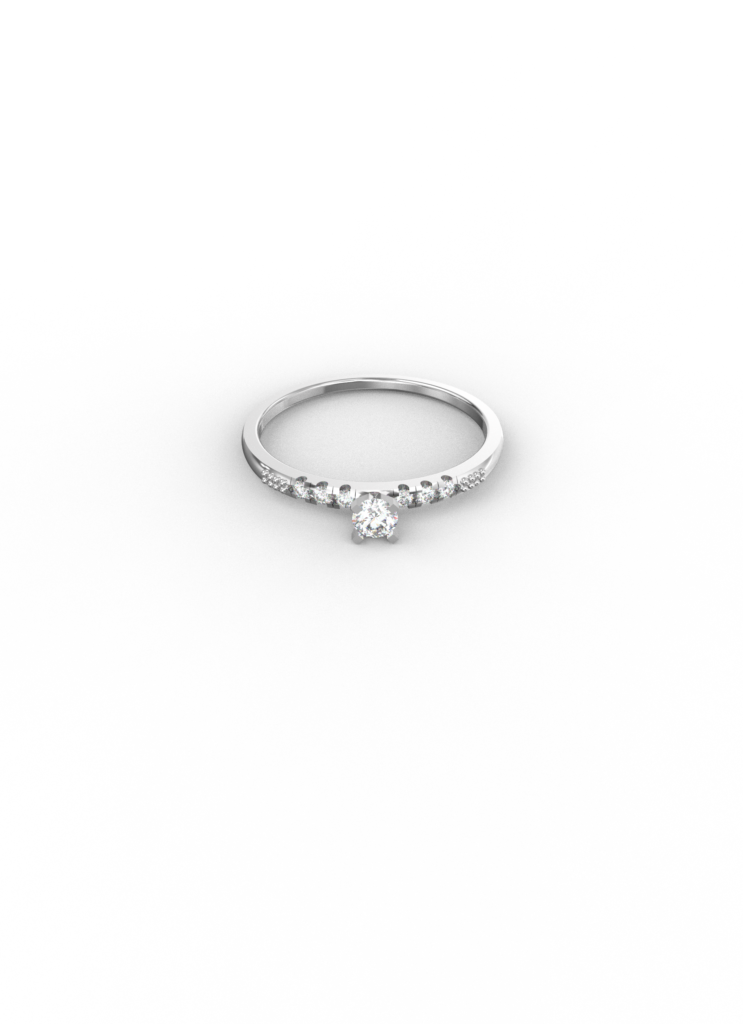 Elegant Pear Cut Drop Design Ring